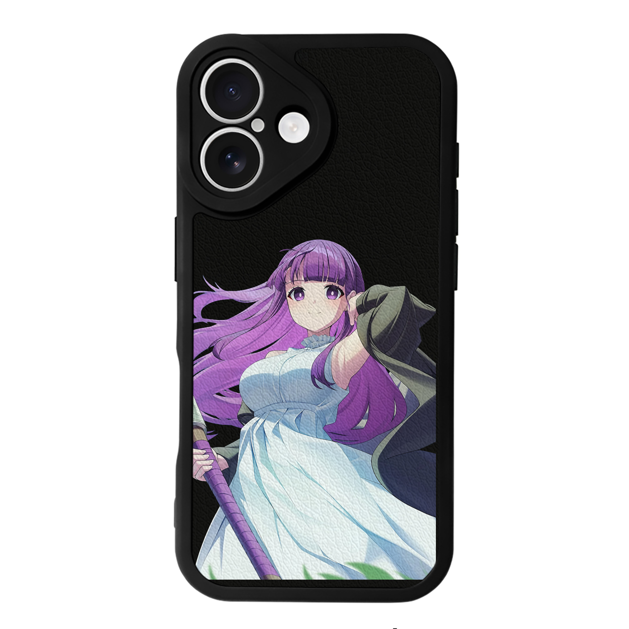 （画像用） 葬送のフリーレン Frieren 【iPhone 16シリーズ対応】シリコンスマホケース（レザー調） 材質：シリコン